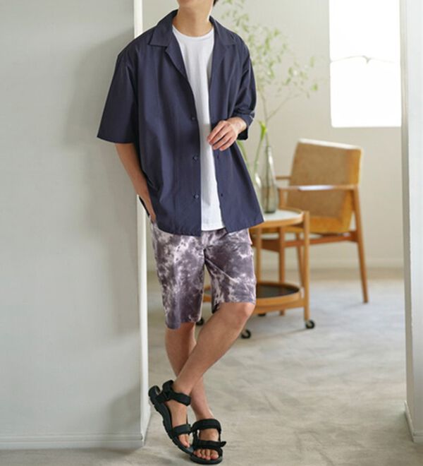 YU'NOW（ユナウ）の「【上下２点セット】ＵＳＡコットンＴシャツ＆パンツセット＜ユニセックス＞（パジャマ・ルームウェア）」｜詳細画像