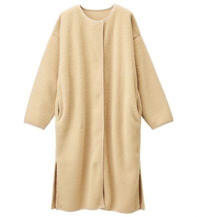 RANAN（ラナン）の「ノーカラーボアコート（ロングコート）」