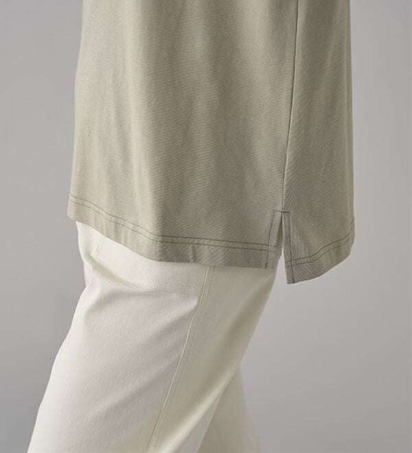 BELLUNA（ベルーナ）の「【選べる袖丈】＜エアリーアイスコットン＞オーバーサイズＴシャツ（カットソー）」｜詳細画像