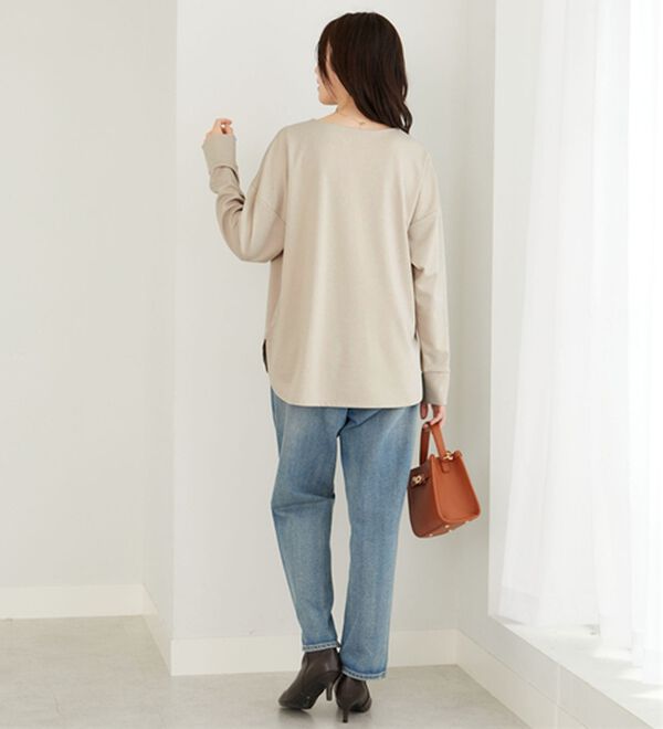 BELLUNA（ベルーナ）の「もちっとなめらか！大人顔サマ見えプルオーバー（カットソー）」｜詳細画像