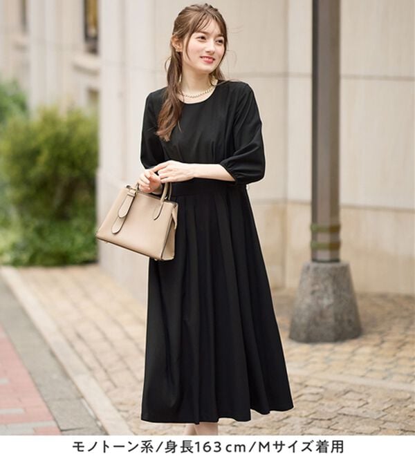 alotta（アロッタ）の「【３点セット】入学式卒業式に！ママに嬉しい洗えるワンピセレモニースーツ＜７号～２３号＞（ワンピースセットスーツ）」｜詳細画像