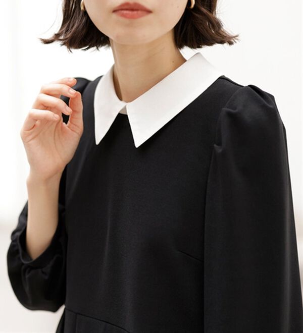 GeeRA（ジーラ）の「【２点セット】２ＷＡＹプリーツ切替ブラウスセットアップ（ブラウススーツ）」｜詳細画像