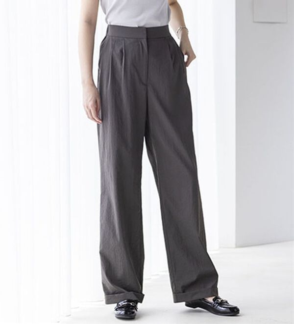 BELLUNA（ベルーナ）の「万能！タック使いワイドパンツ（ワイドパンツ・ガウチョ）」｜詳細画像