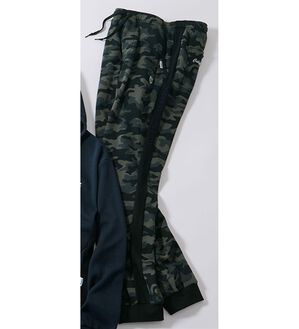 「＜ケー・スイス＞差がつく着こなし！裏起毛リラックスパンツ（メンズフルレングスパンツ）」｜グレーカモ