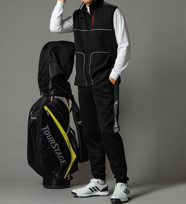 「＜ツアーステージ＞バーズアイ裏起毛ベスト（メンズベスト）」｜詳細画像