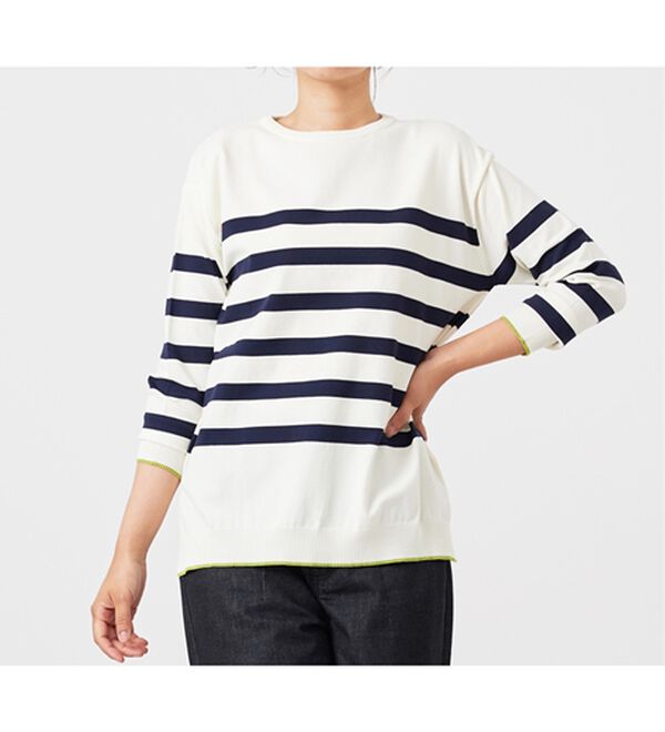 BELLUNA（ベルーナ）の「毛玉になりにくい！ニットプルオーバー（ニット・セーター）」｜詳細画像