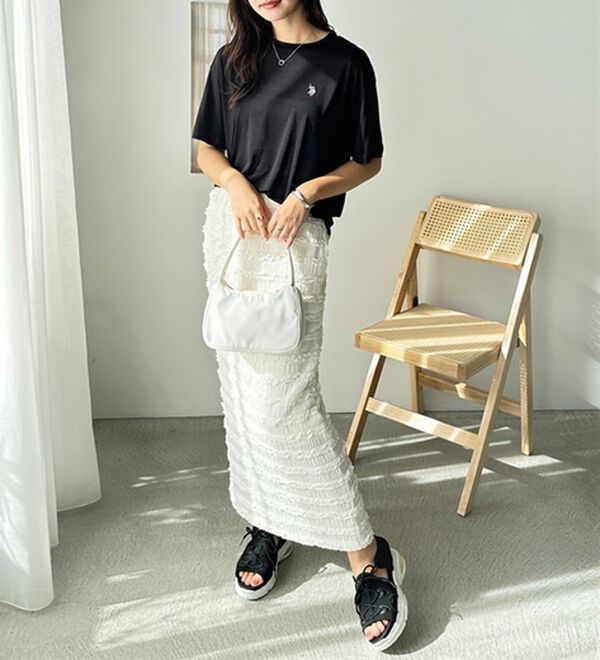 GeeRA（ジーラ）の「【Ｕ．Ｓ．　ＰＯＬＯ　ＡＳＳＮ．】スラブシアーTシャツ（Tシャツ）」｜詳細画像