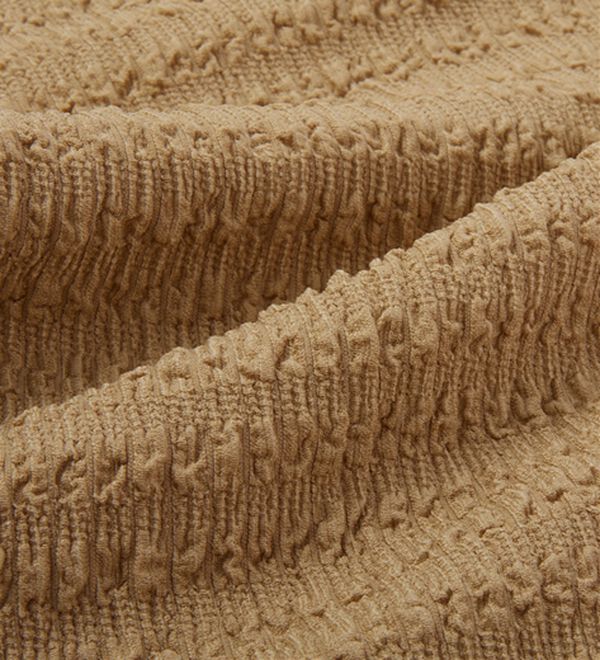 alotta（アロッタ）の「着映えジャカード素材パフ袖ゆるトップス（カットソー）」｜詳細画像