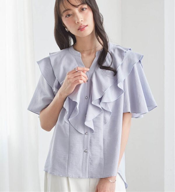 RANAN（ラナン）の「ラッフルフリルブラウス（ブラウス）」｜詳細画像