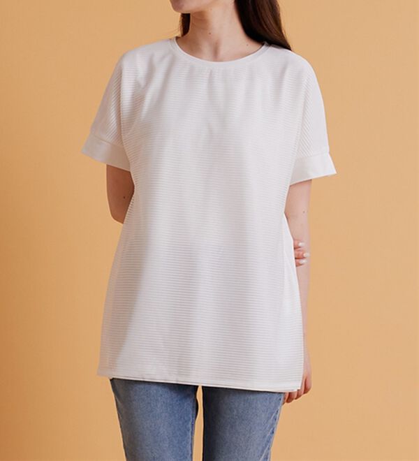 BELLUNA（ベルーナ）の「ボーダーチュール重ねチュニック（チュニック）」｜詳細画像