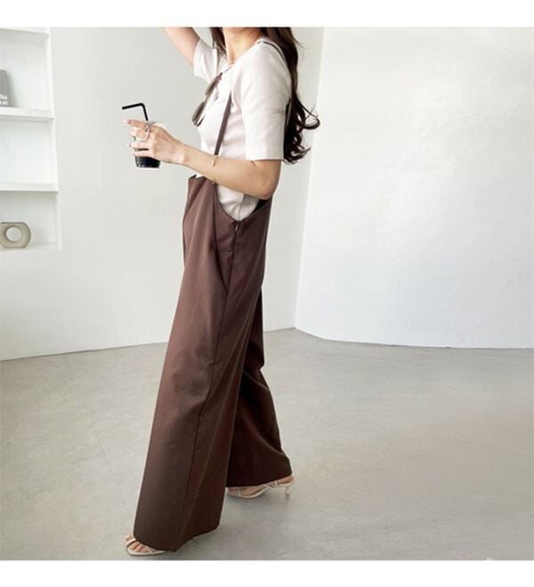 GeeRA（ジーラ）の「サロペットワイドパンツ（オールインワン）」｜詳細画像