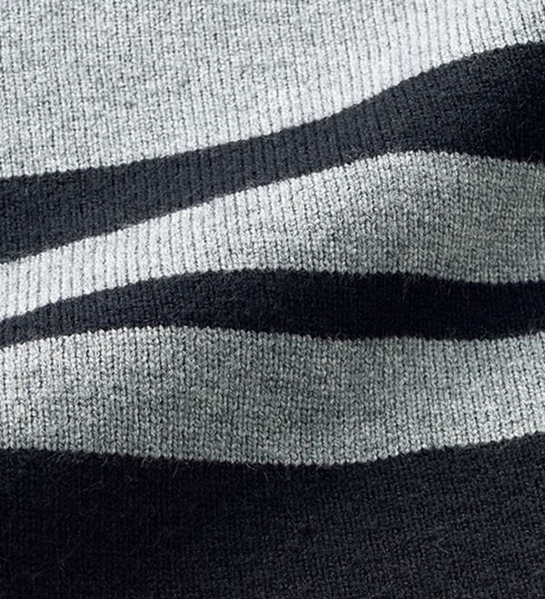 ルフラン（ルフラン）の「配色切替ロング丈ニットチュニック＜ミリッサ＞（ニットワンピース）」｜詳細画像