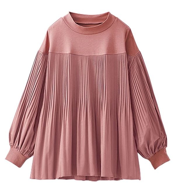 BELLUNA（ベルーナ）の「カットソー&times;プリーツ切替プルオーバー（カットソー）」｜詳細画像