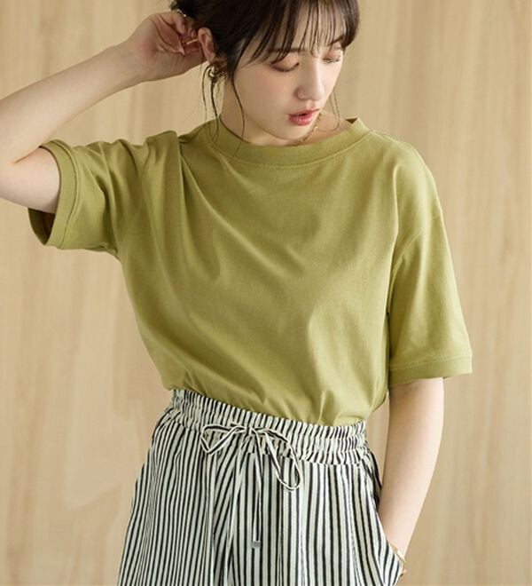 BELLUNA（ベルーナ）の「ヒンヤリ！綿１００％大人顔サマ見えＴシャツ（Tシャツ）」｜詳細画像