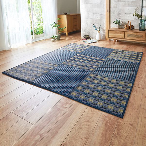 「厚みが選べるはっ水ふっくらコンパクトい草ラグ（い草ラグ）」｜詳細画像