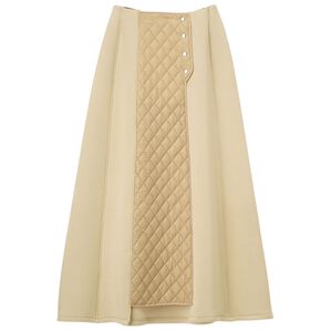 RANAN（ラナン）の「中わたキルト使いスカート（ロングスカート）」｜ベージュ