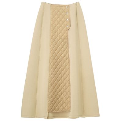 RANAN（ラナン）の「中わたキルト使いスカート（ロングスカート）」