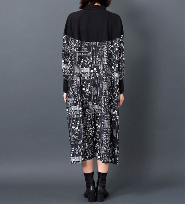 BELLUNA（ベルーナ）の「【Ｌａｇｒｉｌｕａ】ニット切替プリントワンピース（プリントワンピース）」｜詳細画像