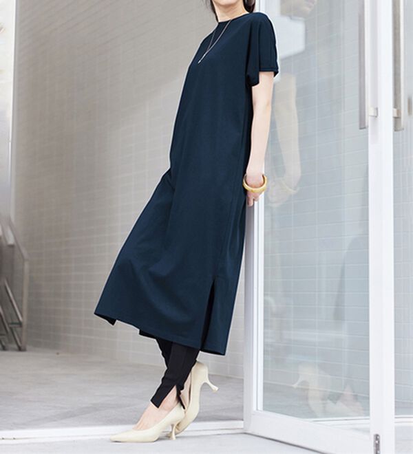 RANAN（ラナン）の「【レギンス付】＜ＢＣ＞綿１００％ひんやりワンピース（その他ワンピース）」｜詳細画像