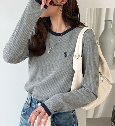 GeeRA（ジーラ）の「【U.S. POLO ASSN.】配色デザインリブロンT（カットソー）」