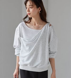 RANAN（ラナン）の「レイヤードデザインスウェット（トレーナー・スウェット）」｜オートミール