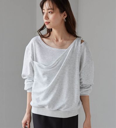 RANAN（ラナン）の「レイヤードデザインスウェット（トレーナー・スウェット）」