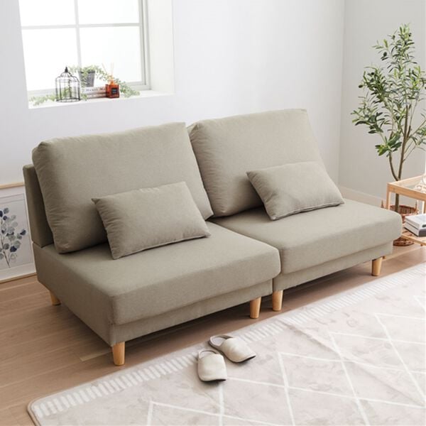 iellio（イエリオ）の「座面ゆったりボリュームソファ（ソファ）」｜サンドグレー