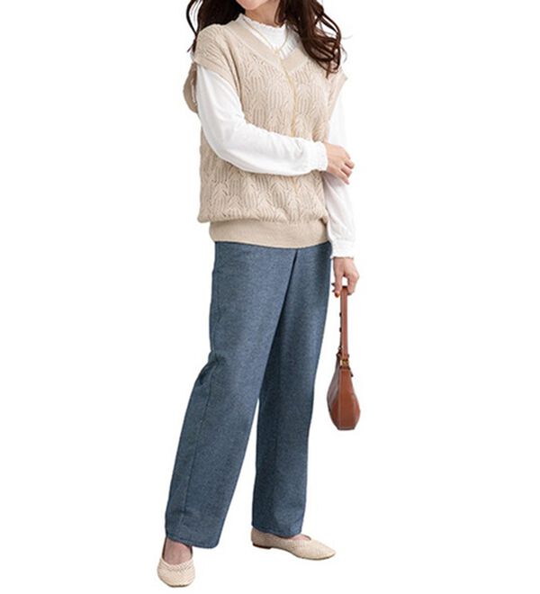 ルフラン（ルフラン）の「【３色組】シャーリング使い楊柳プルオーバー（カットソー）」｜詳細画像