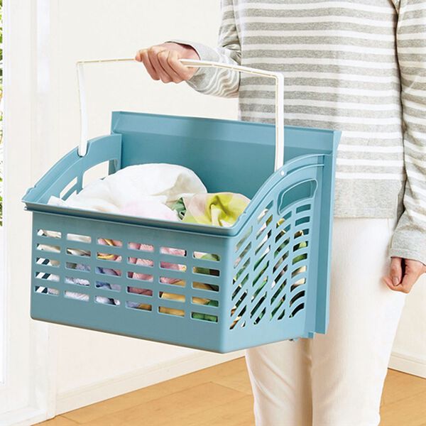 「場所を取らないランドリーバスケット（ランドリーラック・収納）」｜詳細画像