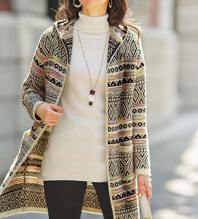 BELLUNA（ベルーナ）の「かすり使いジャカードニットジャケット（その他ジャケット）」