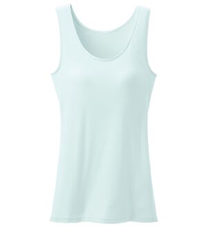 「【Ｓｉｌｋｙ　Ｆｉｔ】カップ付タンク（ブラトップ・カップ付きインナー）」｜アイスグリーン