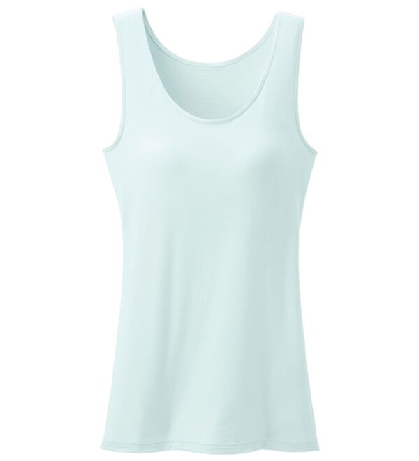 「【Ｓｉｌｋｙ　Ｆｉｔ】カップ付タンク（ブラトップ・カップ付きインナー）」｜アイスグリーン