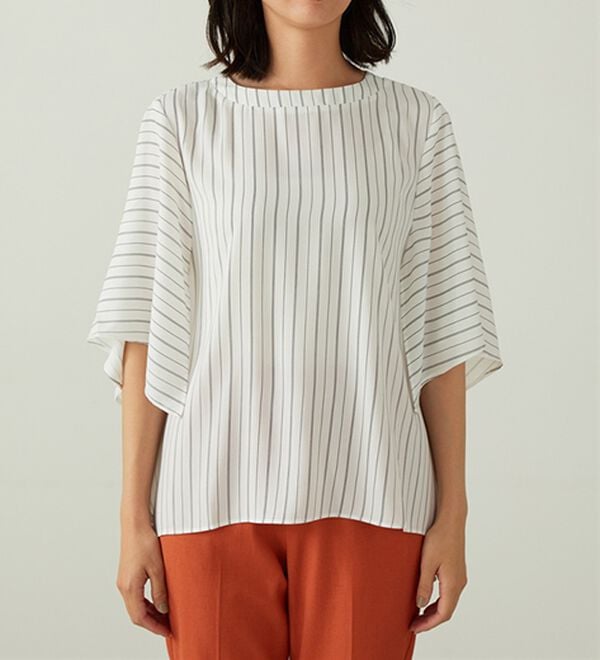 BELLUNA（ベルーナ）の「ＵＶ対策！涼やかケープ風ブラウス（ブラウス）」｜詳細画像