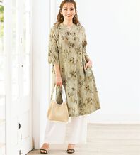 ルフラン（ルフラン）の「インド綿１００％チュニックワンピース（その他ワンピース）」