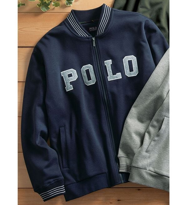 ポロ・ビーシーエス＞裏起毛ダンボールニットブルゾン