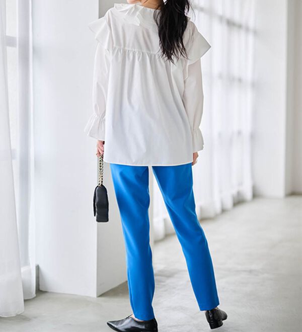 RANAN（ラナン）の「【選べる股下】美脚シルエットタックパンツ（フルレングスパンツ）」｜詳細画像