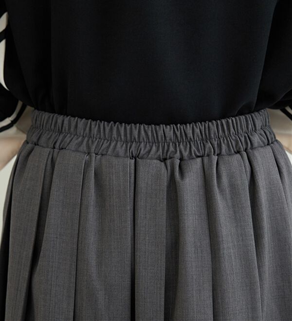 BELLUNA（ベルーナ）の「ボックスプリーツロング丈スカート（ロングスカート）」｜詳細画像