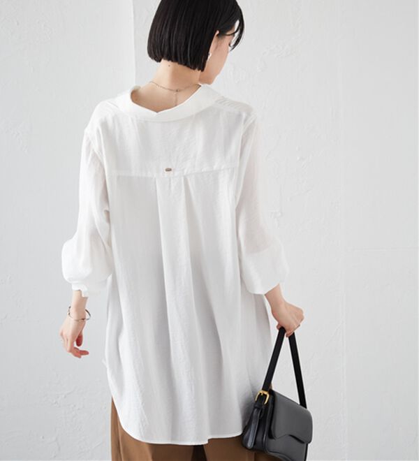 RANAN（ラナン）の「2WAYサテンスキッパーシャツ（シャツ）」｜詳細画像