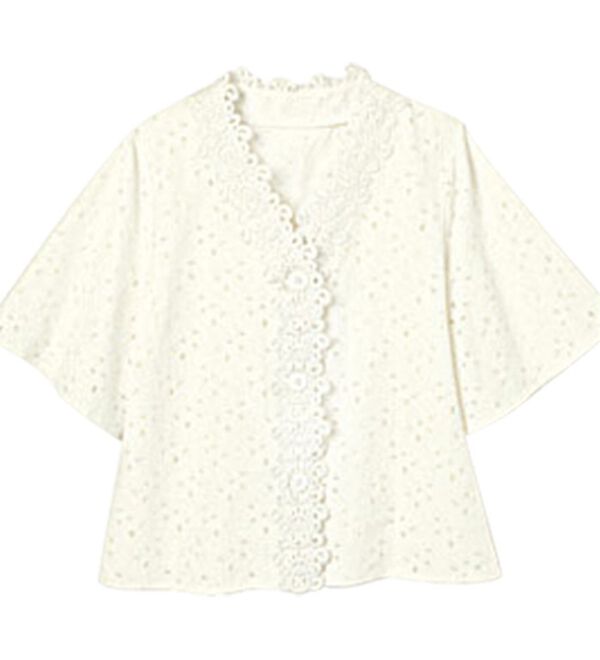 RANAN（ラナン）の「レースコンビブラウス（ブラウス）」｜詳細画像