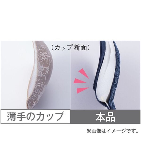 LAVIENNE（ラヴィエンヌ）の「４０代からのラクでもキレイブラキャミ（ブラトップ・カップ付きインナー）」｜詳細画像