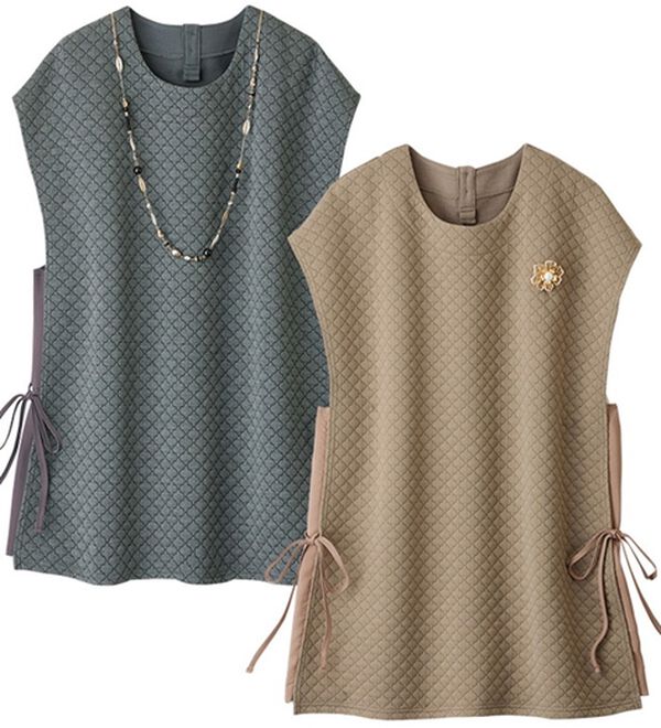 ルフラン（ルフラン）の「【２色組】ほっこりスッポリ可愛いベスト（ベスト）」｜2色組