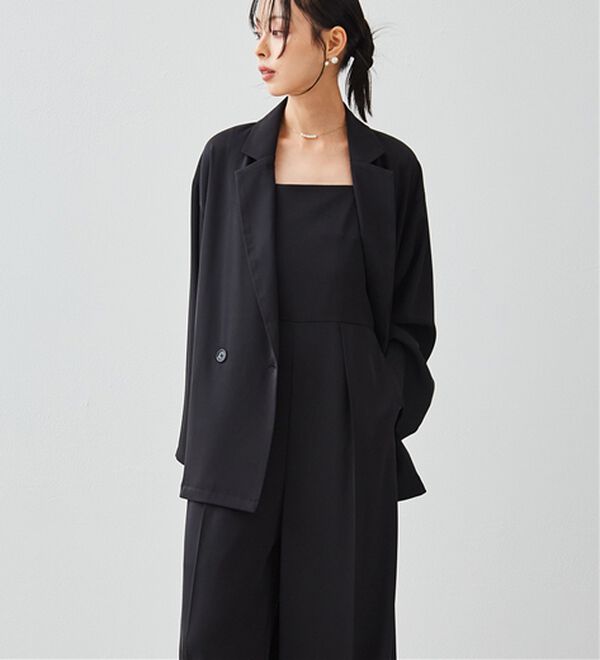 RANAN（ラナン）の「ジャケット＆サロペットドレスセット（パンツスーツ）」｜詳細画像