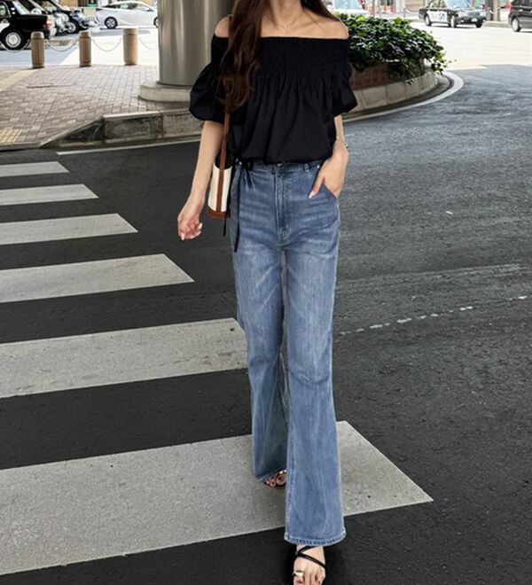 GeeRA（ジーラ）の「ドロストオフショルブラウス（ブラウス）」｜詳細画像