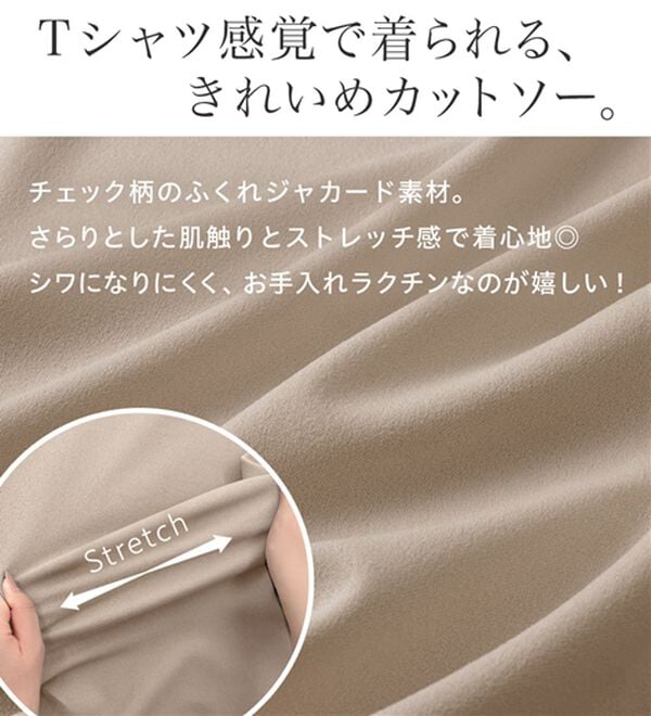 Viola e Viola（ヴィオラ エ ヴィオラ）の「ブラウス見えカットソー配色デザインチュニック（カットソー）」｜詳細画像