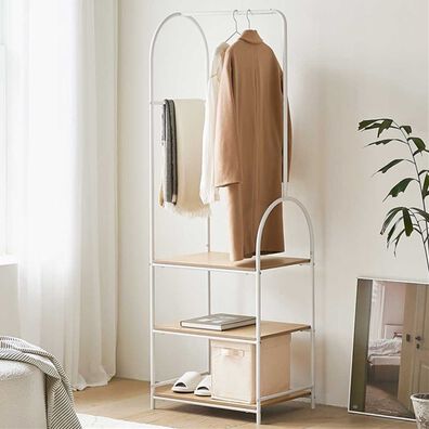 iellio（イエリオ）の「ＶＡＮＷＯＯＤ　ハンガーラック＜ＲＯＯＭ＆ＨＯＭＥ＞（衣類・布団収納）」