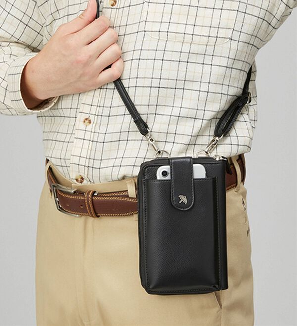 「  ＜アーノルド・パーマー＞ベルト３本組＆スマホポーチセット（メンズベルト）」｜詳細画像