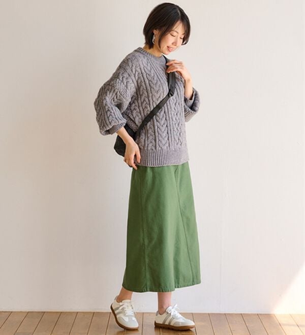 BELLUNA（ベルーナ）の「ゆったりオブリークお洒落スニーカー（スニーカー）」｜詳細画像