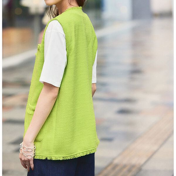 RANAN（ラナン）の「サマーツイードロングベスト（ベスト）」｜詳細画像