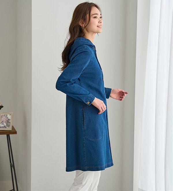 BELLUNA（ベルーナ）の「ストレッチデニムフードブルゾン（ブルゾン）」｜詳細画像