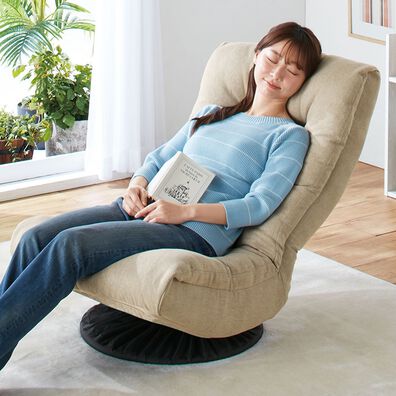 「ハマって沼る　ふかふかハイバック回転座椅子（座椅子）」